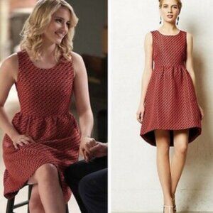 Anthropologie Lili Wang For Lili’s Closet Women's Dress Geojacquard Sleeveless 4